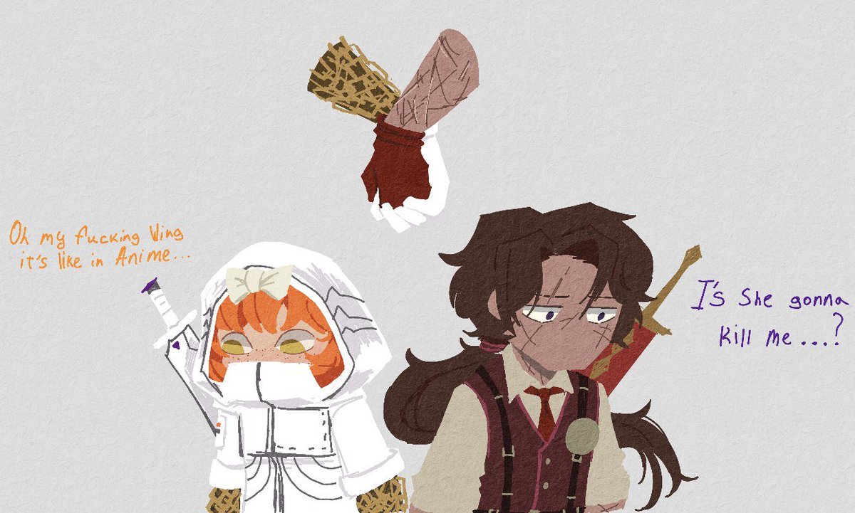 I had a dream where these two were holding hands
#LCB78 #每日一78 #LimbusCompany