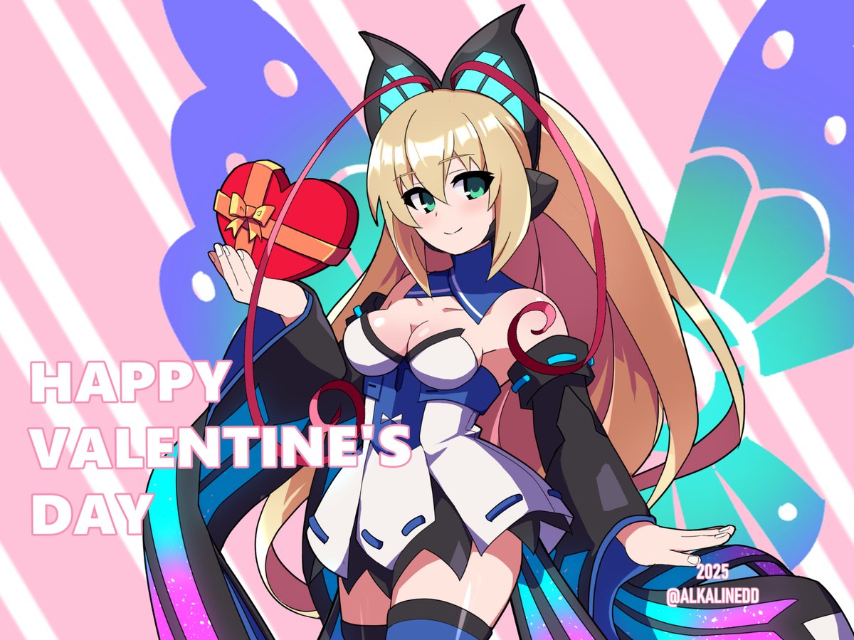 alkalinedd's tweet photo. 去年描いたやつ
#ガンヴォルトアート　#バレンタイン https://t.co/Ri9xvzdMrv