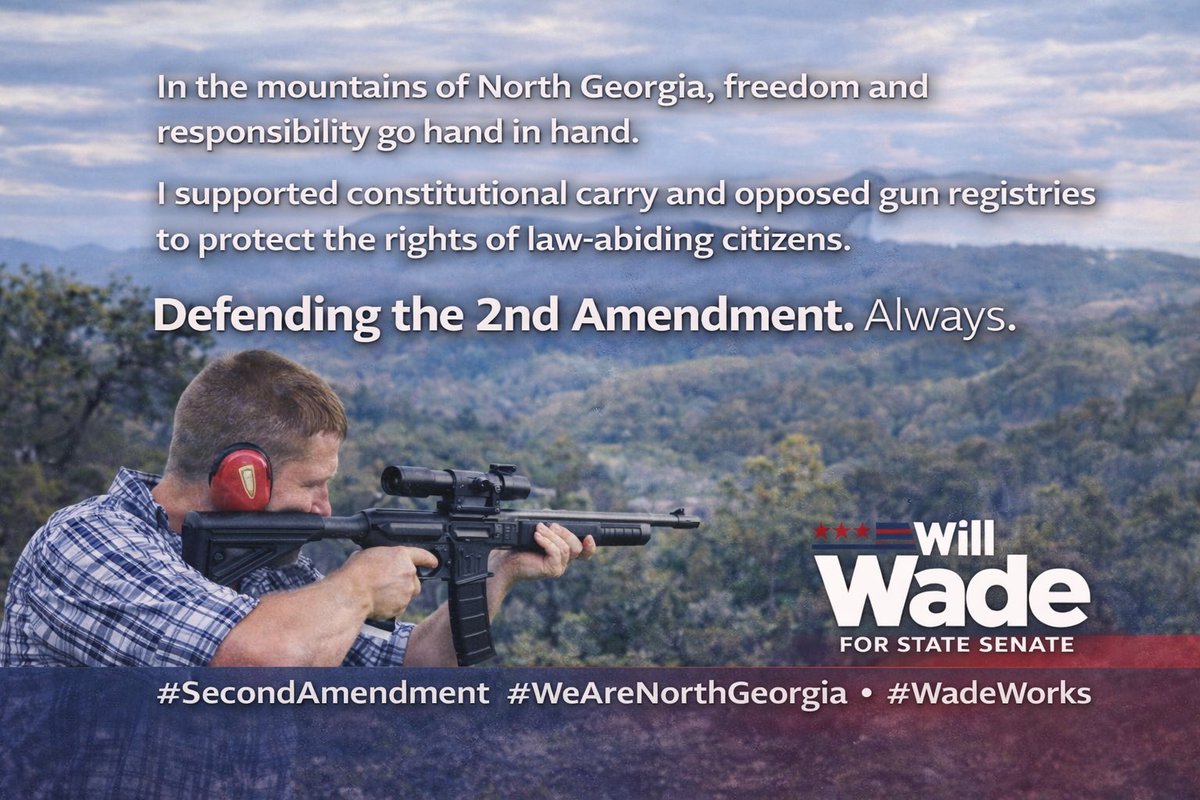 Rep. Will Wade for State Senate tweet media