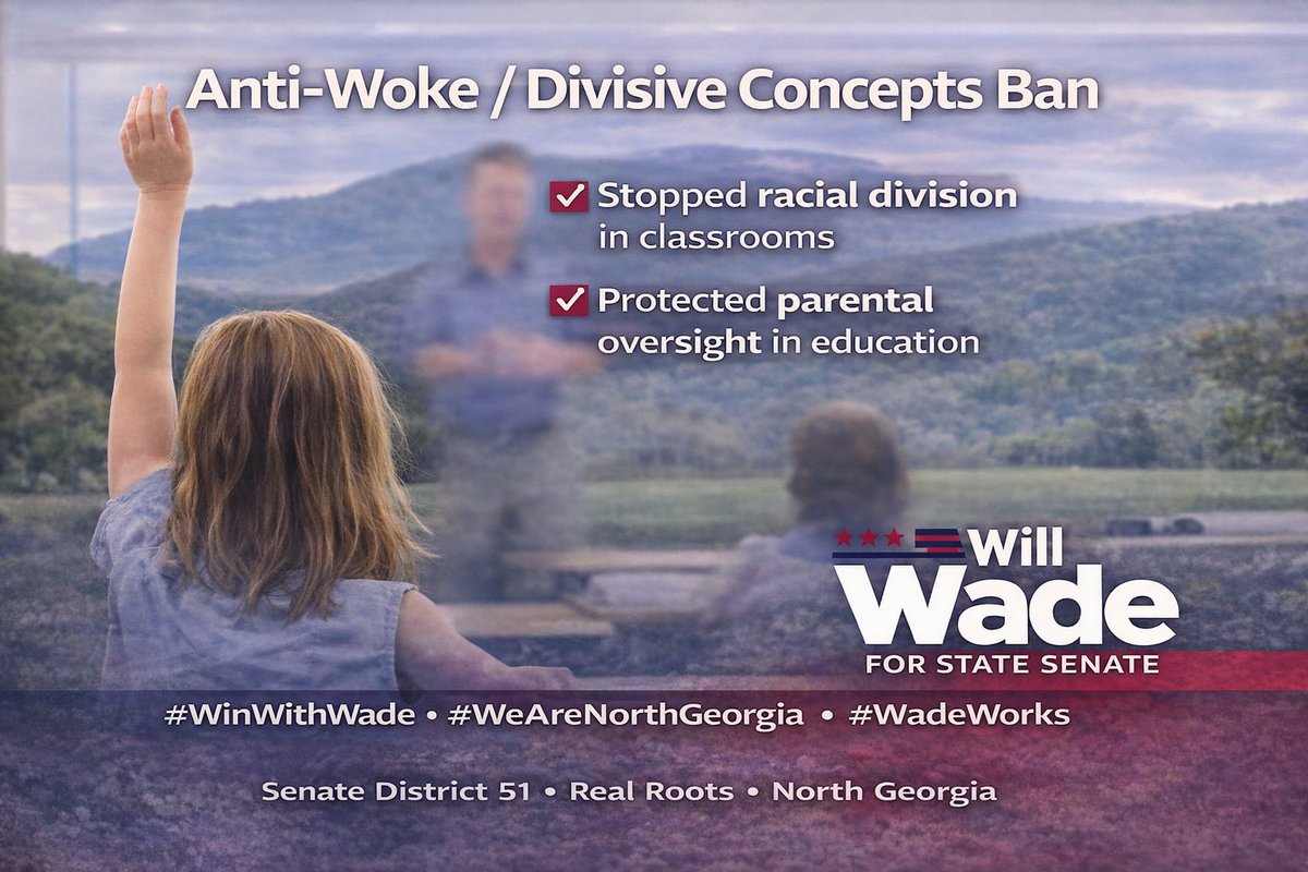 Rep. Will Wade for State Senate tweet media