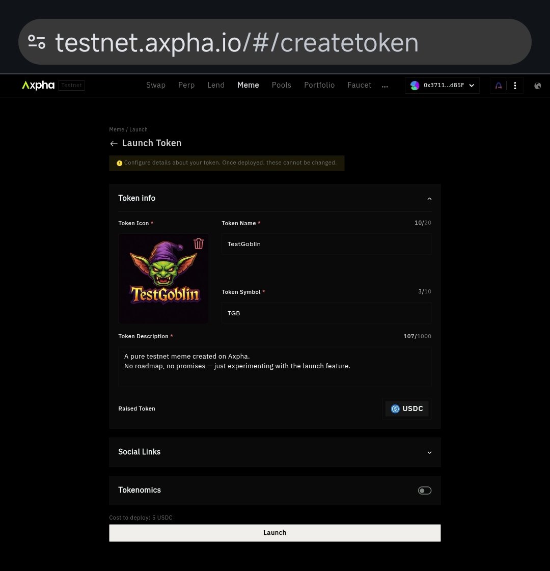 TestGoblin is ready on Axpha testnet 👀

No roadmap.
No utility.
Just pure meme energy.

Let’s see where this goes.
<a href="/axpha_io/">Axpha | Build on Arc</a> #AXPHA