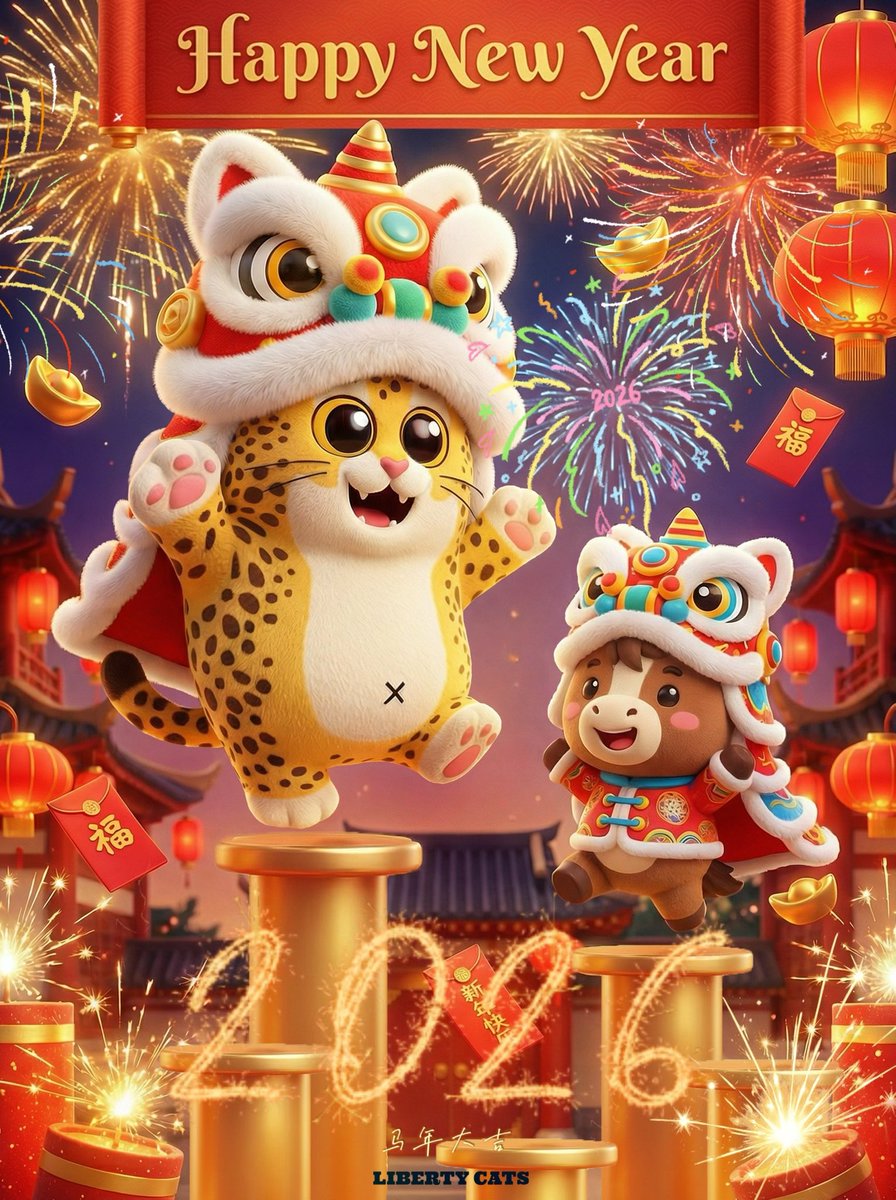 今天除夕～

一人来句祝福语？

我先：

祝大家 马到成功，一跃上台阶，随时豹富 ✨