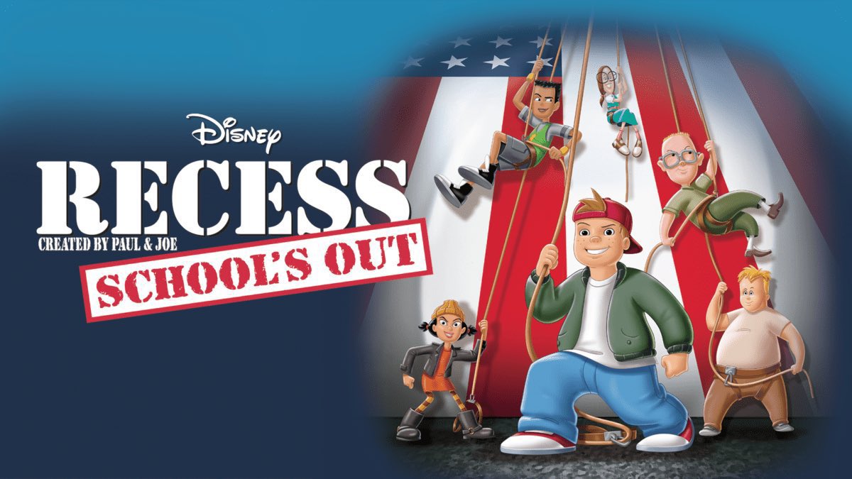 ToonHive's tweet photo. 25 years ago today, ‘Recess: School's Out’ premiered in theaters. https://t.co/brYklgxx4b