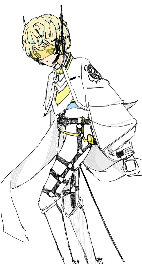 sikis_ai's tweet photo. 深白湯さん（@SyayuUmi2） の絵チャにお邪魔してマナくん初描きしました🐝 https://t.co/yvFFGt0xOv