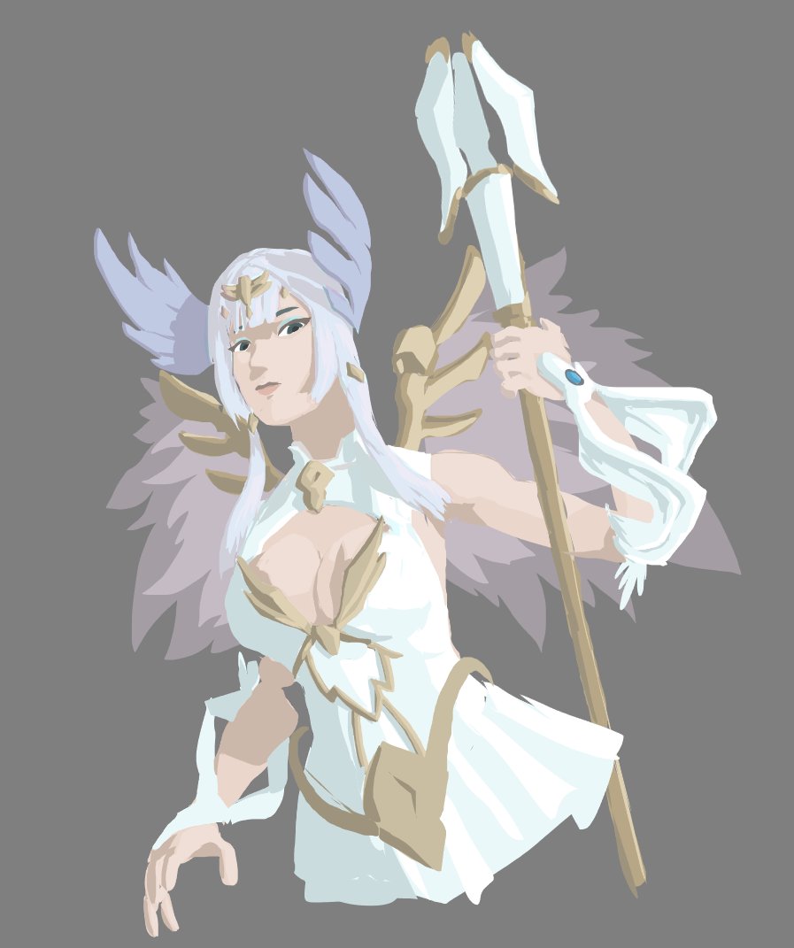 smexak's tweet photo. decided to draw the new mercy mythic only using lasso tool #Overwatch2 #OverwatchFanart #Mercy #mercyow https://t.co/Hkv2kcEBni