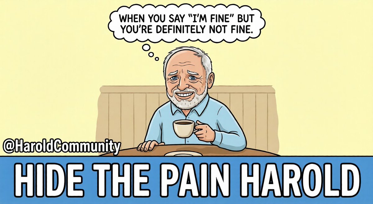 HaroldCommunity's tweet photo. Follow our X account and Telegram for updates on our upcoming token launch! $HAROLD

#HideThePainHarold #Relatable #Memes $SOL https://t.co/tngylufgZ7