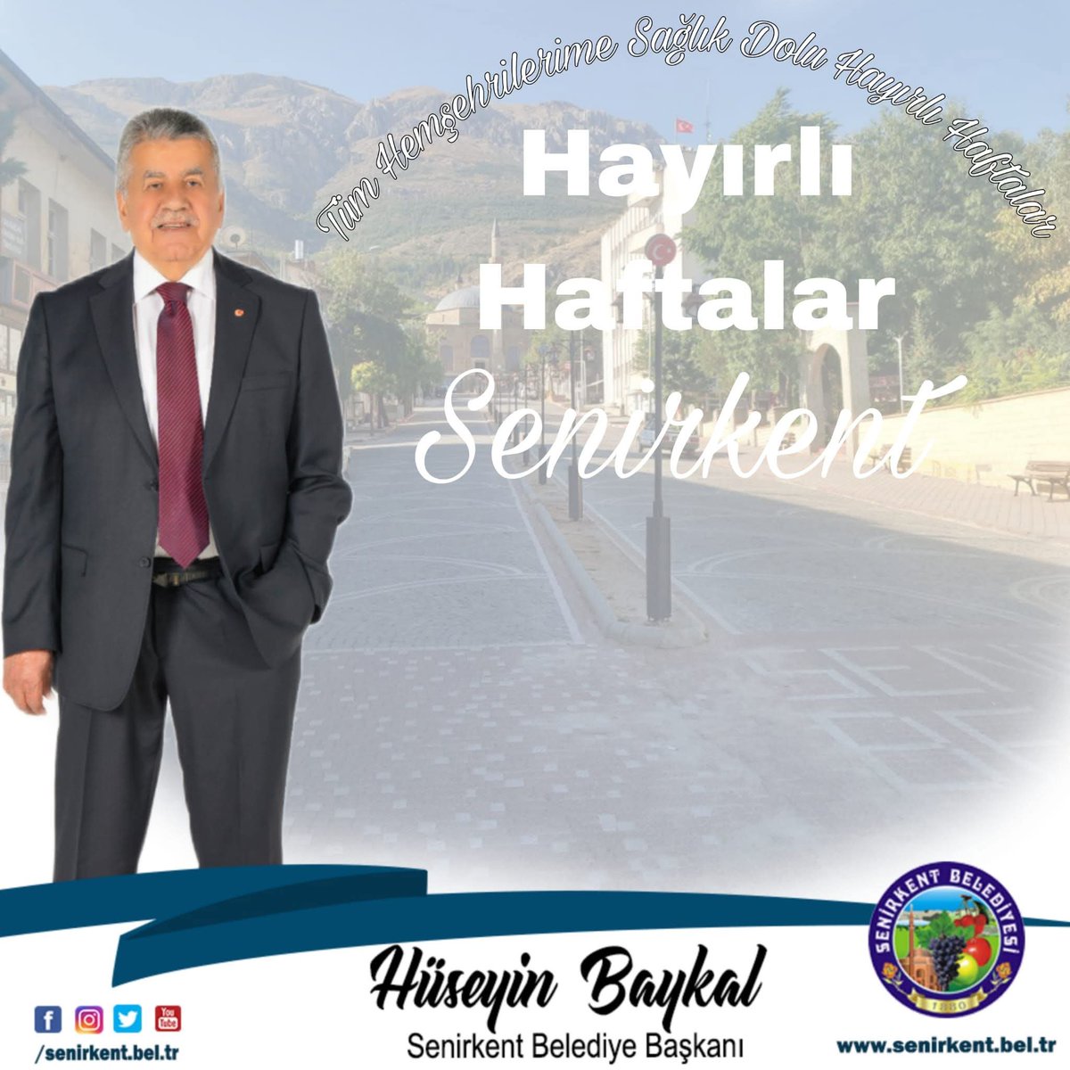 Tüm hemşehrilerimize sağlık, huzur dolu bir hafta diliyoruz. Yeni haftanız hayırlı, gönlünüz huzurlu olsun
#senirkent #Senirkentbelediyesi #HüseyinBaykal #pazartesi #Mutluhaftalar #keşfet #ısparta