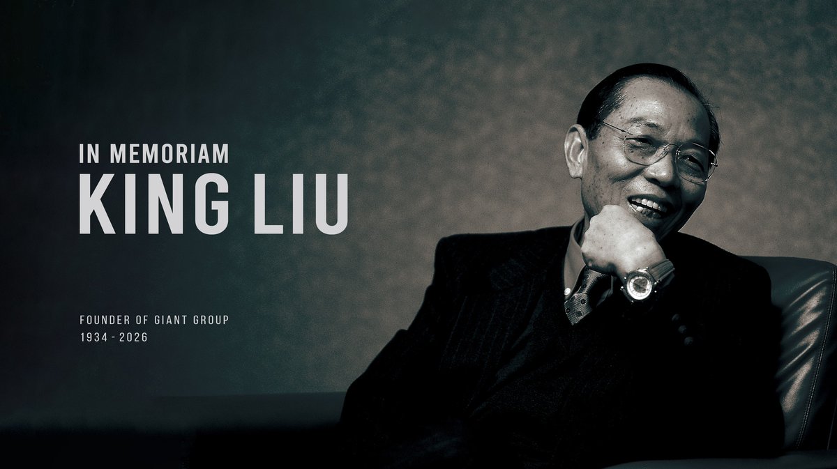 A Global Cycling Pioneer: Mourning the Passing of Giant Group Founder King Liu

引領台灣自行車走向世界：敬悼巨大集團創辦人劉金標先生

"With deep sorrow, Giant Group announces that our beloved Founder, Mr. King Liu, passed away peacefully in the early hours of February 16 at the