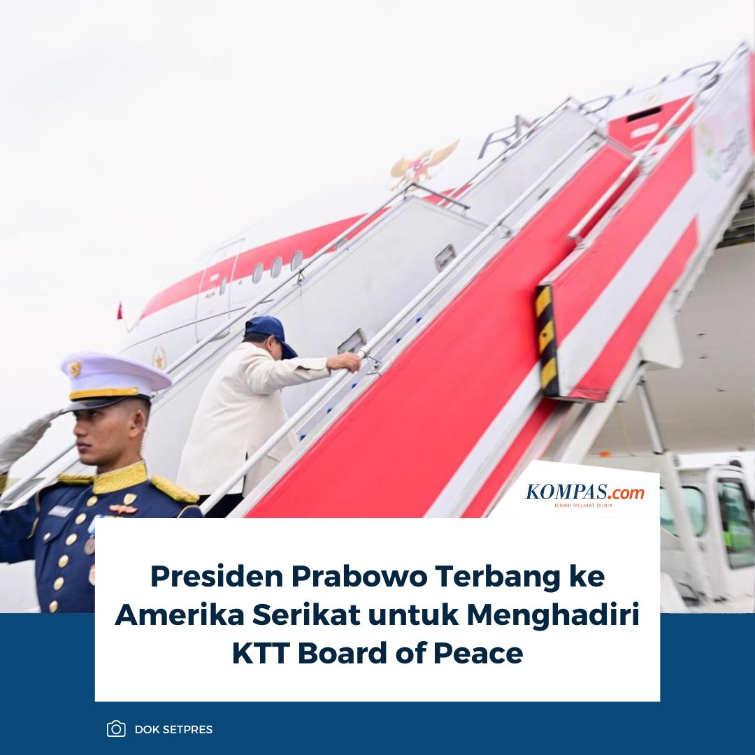 RagilSemar's tweet image. Yak. Beneran berangkat. 
Bodo amat 'antek2 asing' pada protas-protes soal BoP di dalam negeri. 
Kafilah tetap berlalu

nasional.kompas.com/read/2026/02/1…