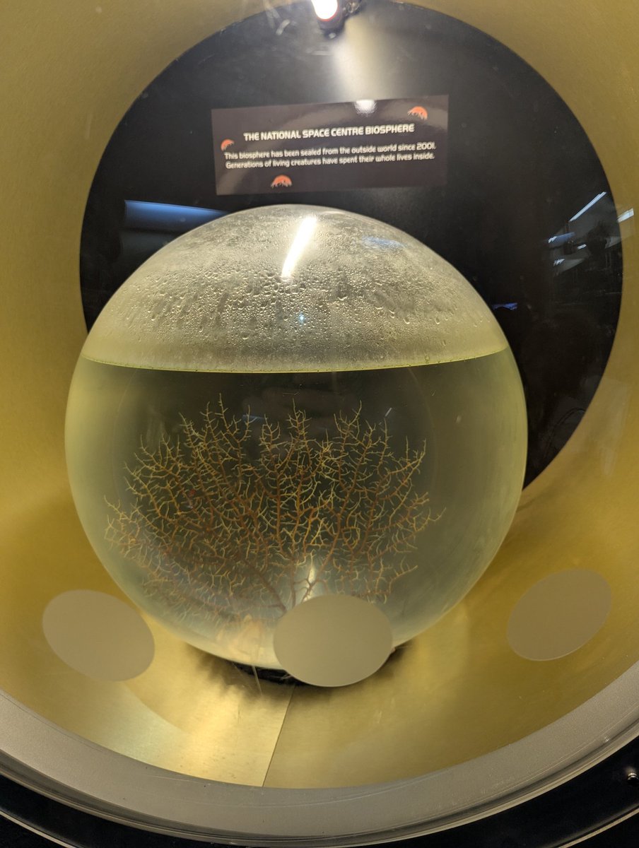 Kay8807's tweet photo. @mikonomitatu @grok @forallcurious Im not sure of this one, however there is a biosphere within Leicester National Space Centre https://t.co/mj9iaJqARD