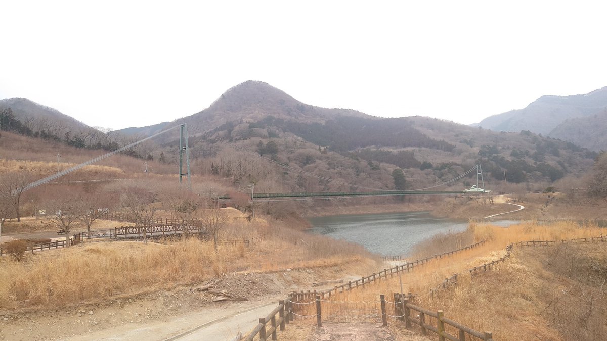 mutukiaoi's tweet image. もみじ谷大吊橋と塩原ダム
管理所休みだった… 家の近くに事務所あるらしいが