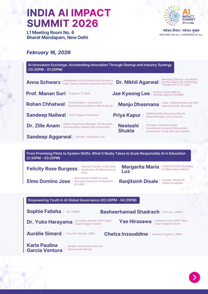 _DigitalIndia's tweet image. LIVE now - Inside India’s Frontier AI Lab: Impact for the #GlobalSouth 

Joined by leaders across industry, infrastructure, and policy, the session highlights efforts to build end-to-end AI capabilities aligned with national priorities and broader relevance across emerging