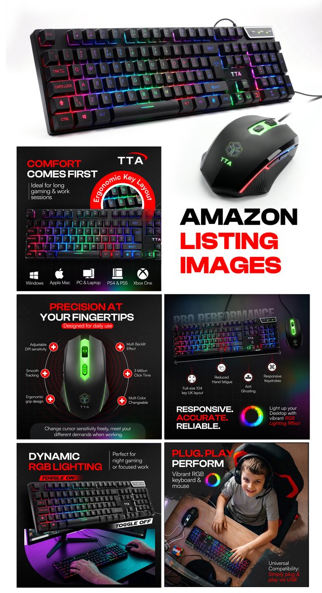 BrandAzam56's tweet photo. Mouse &amp; Keyboard Amazon Listing Images 🖱️⌨️
High-converting visuals that boost clicks &amp; sales.

📩 DM to get started!

#AmazonListingImages #AmazonDesign #AmazonFBA #EcommerceDesign https://t.co/AosgQJxFuD