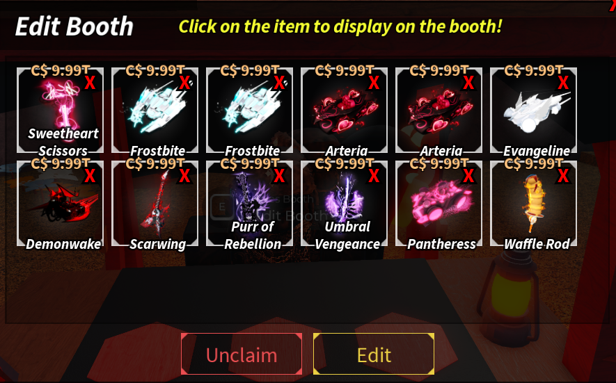 ydhstrx's tweet photo. WTS FISCH SKINS/BOATS

SWEETHEART SCISSOR 70
FROSTBITE 130
ARTERIA 90
EVANGELINE
DEMONWAKE
SCARWING
PURR OF REBELLION
UMBRAL VENGEANCE
PANTHERESS 220
WAFFLE ROD 80 https://t.co/65VJoJ2hUI