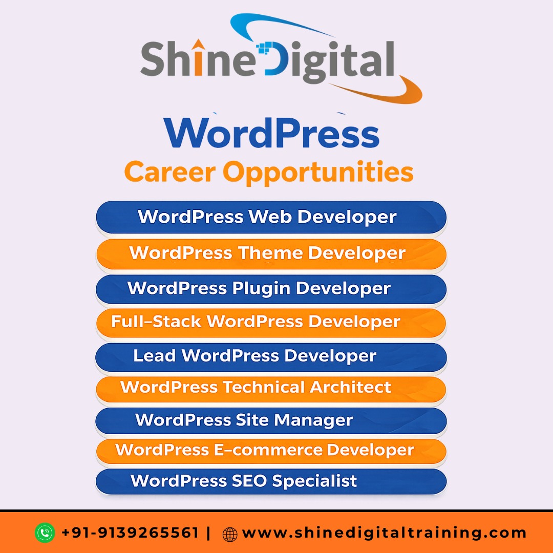 Shinedigital025's tweet photo. 🚀 Build Your Career with WordPress!
Master WordPress to easily create and manage websites and blogs. 
.
.
Are you prepared to revamp your web presence? 
📞 Call: +91-9139265561
🌐 Visit: https://t.co/onW5XtYqY0
#WordPressTraining #WordPressCourse
#WordPressTrainingInPune https://t.co/c053zDpV1k