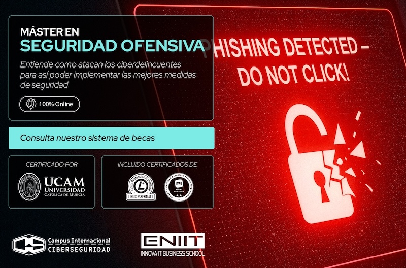 El lado del mal - Máster Online en Seguridad Ofensiva del Campus Internacional de Seguridad 2026: Comienzo el 24 de Marzo elladodelmal.com/2026/02/master… #Master #Cibersegurida #OCSP #Formación #OffensiveSecurity