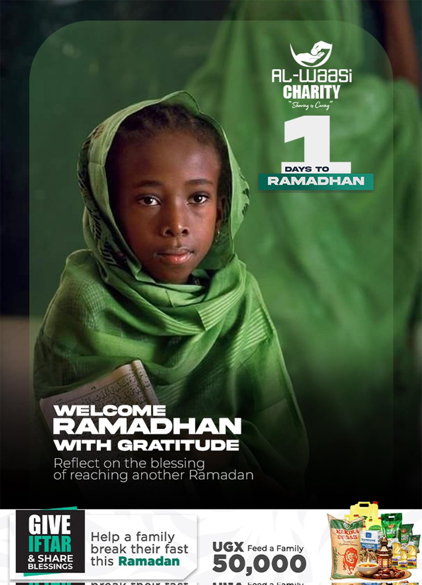 Alhamdulillah,  the long wait is almost over🤲😊
1 Day to Ramadan 🌙

#Ramadan_2026 
#GiveIftarShareBlessings