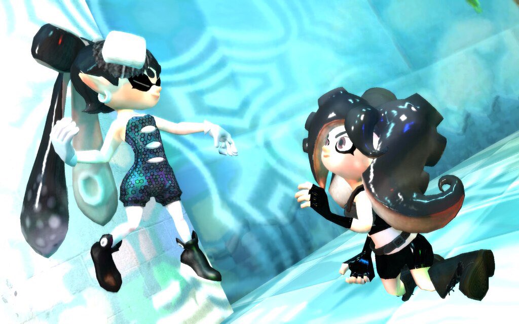 sneepisz's tweet photo. callie and unnamed elite octoling girl #splatoon https://t.co/auQGddb37x