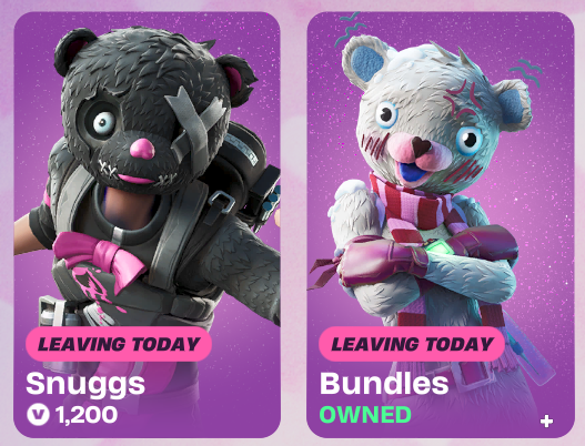 KosmicKiyote's tweet image. Aww, look at them in the shop together, it took me by surprise to see them both next to each other😊💙

💙&amp;amp;🔁Appreciated!
#Snuggles #FortniteFanArt #Snuggs #Bundles #CuddleBears #Fortnite