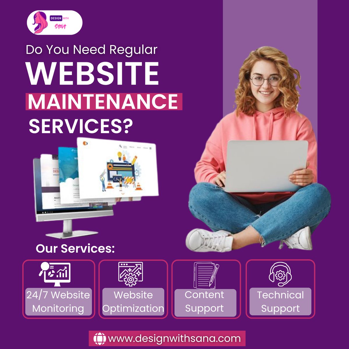 designwiths's tweet photo. Your website never sleeps. Neither should its performance.
Design With Sana delivers smart, secure & conversion focused website maintenance keeping your site fast, updated & growth ready 24/7.
🌐 https://t.co/Moxv6REupJ
.
.
.
#DesignWithSana #WebsiteMaintenance #SecureWeb https://t.co/4IjWxmN2qA