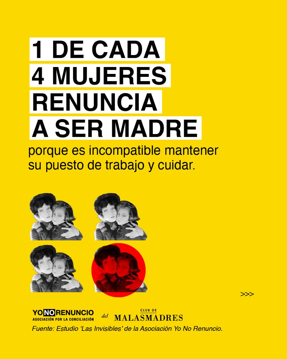 📣 ¿De verdad estamos eligiendo libremente… o estamos pagando un precio demasiado alto por cuidar? 

📊En España, el 82% de las mujeres renuncia a su trayectoria laboral perdiendo salario o tomando decisiones que frenan su carrera. 

#YoNoRenuncio #ConciliaciónReal
