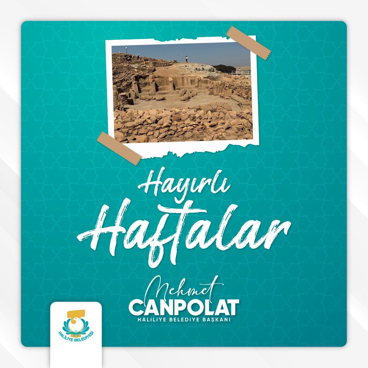 Yeni haftanın; şehrimize huzur, ülkemize bereket, gönüllerimize sağlık ve kolaylık getirmesini diliyorum.

Tüm hemşehrilerime hayırlarla dolu, verimli ve güzel bir hafta temenni ediyorum.

Hayırlı haftalar.