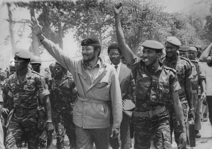 Jerry Rawlings of Ghana 🇬🇭 with Thomas Sankara of Burkina Faso 🇧🇫.