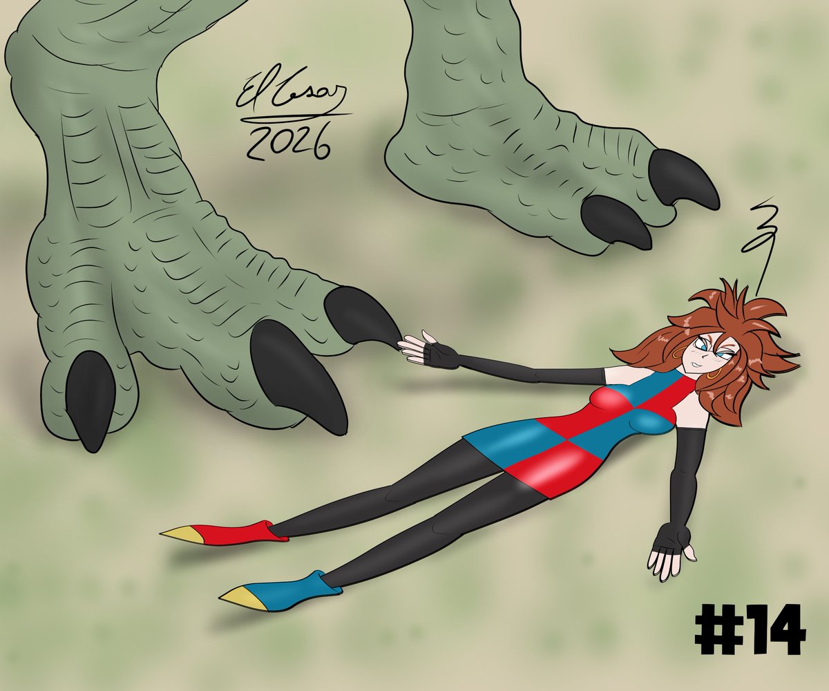 Flatuary day 14: Big foot / paw - Android 21 - Dragon Ball
We decided to hold this event again; it's our 3rd year! :3 Check out the artwork by: deviantart.com/papas23
Ideas by Dianeko, Paps and me
We hope you like it :3
#flatuary2026 #flatuary