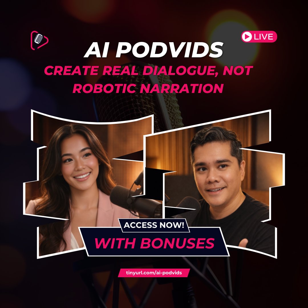 joinherbert's tweet photo. 🎙️ I tested AI PodVids for 2 weeks and got 2,000+ TikTok views in 24 hours with my first video.  Here's my brutally honest review (the good, bad, and ugly):  👉 https://t.co/6hLMBovOi2  #aipodvids #aipodcasting #podcasting https://t.co/YgxTTlFWmG