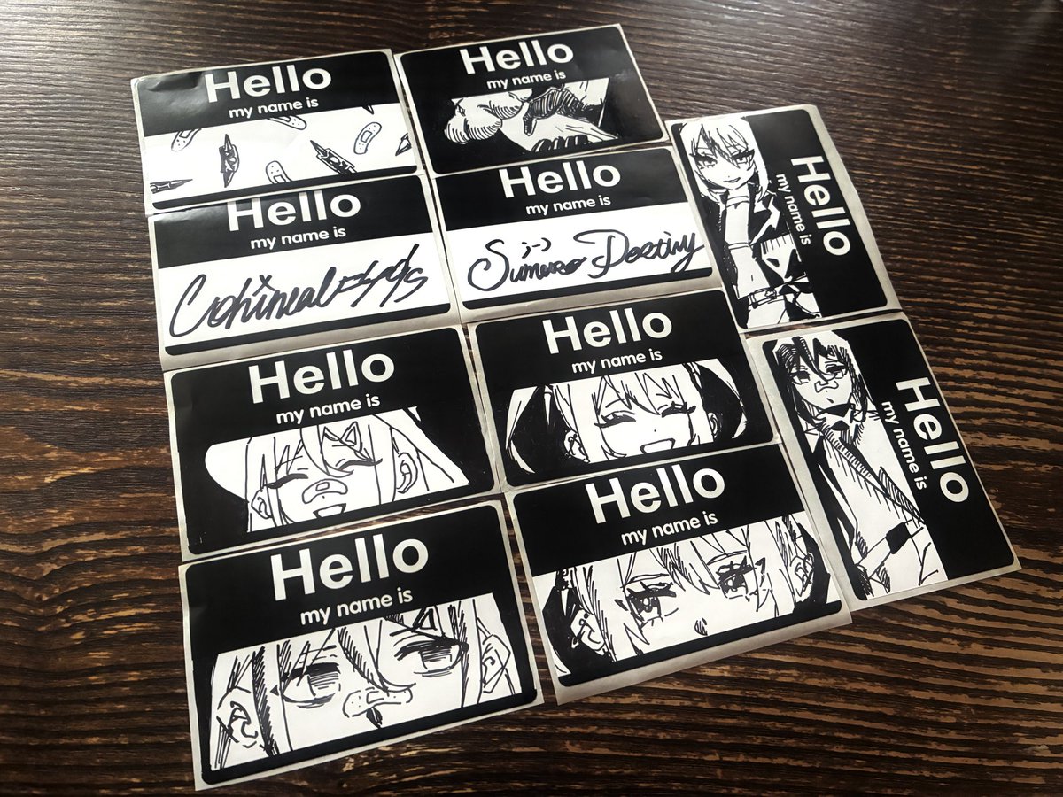 手書きステッカーです！ これも会場限定になると思います 早い者勝ちです🙏