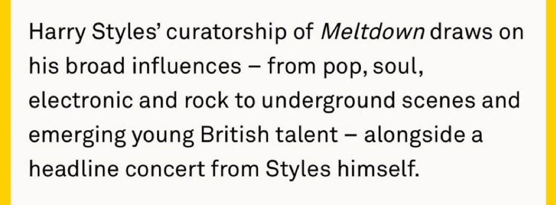 curating a festival lineup, headlining said festival and performing 12 nights at wembley all at the same time 🚬