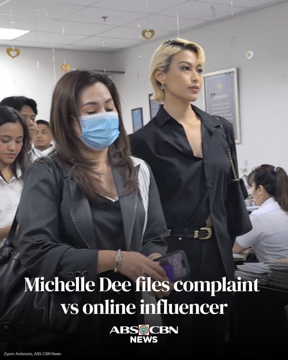 Michelle Dee files a complaint with the NBI against an online influencer for spreading false information about her—one of which claims that the beauty queen had fled the country and was already in another nation.

Read more: abs-cbn.com/news/nation/20…