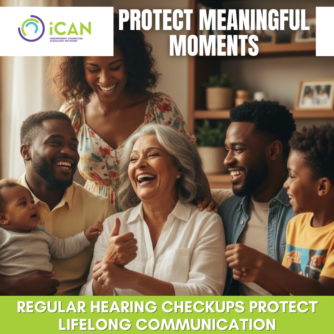 iCANAudiology's tweet photo. Hearing connects us to laughter, stories, and the people we love. Protect it with regular checkups for lifelong connection and communication.
Connect with our #Audiologists & #Acousticians for #PatientCentredCare.
🌐 https://t.co/fp3pBuqwre
#iCAN https://t.co/jfwcK7pMb5