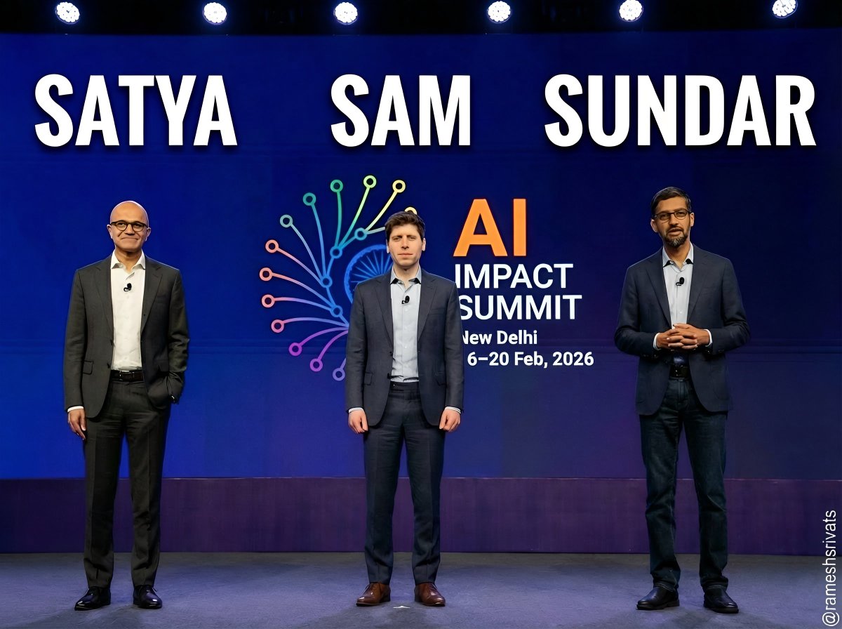 AI Impact Summit starts today.
It features technology's answer to Satyam Shivam Sundaram.