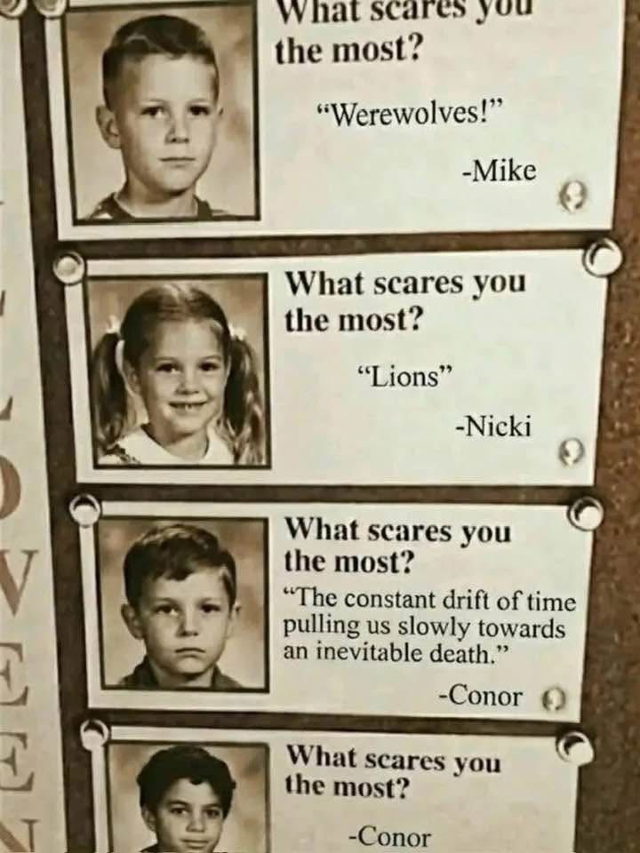 We must imagine Conor happy