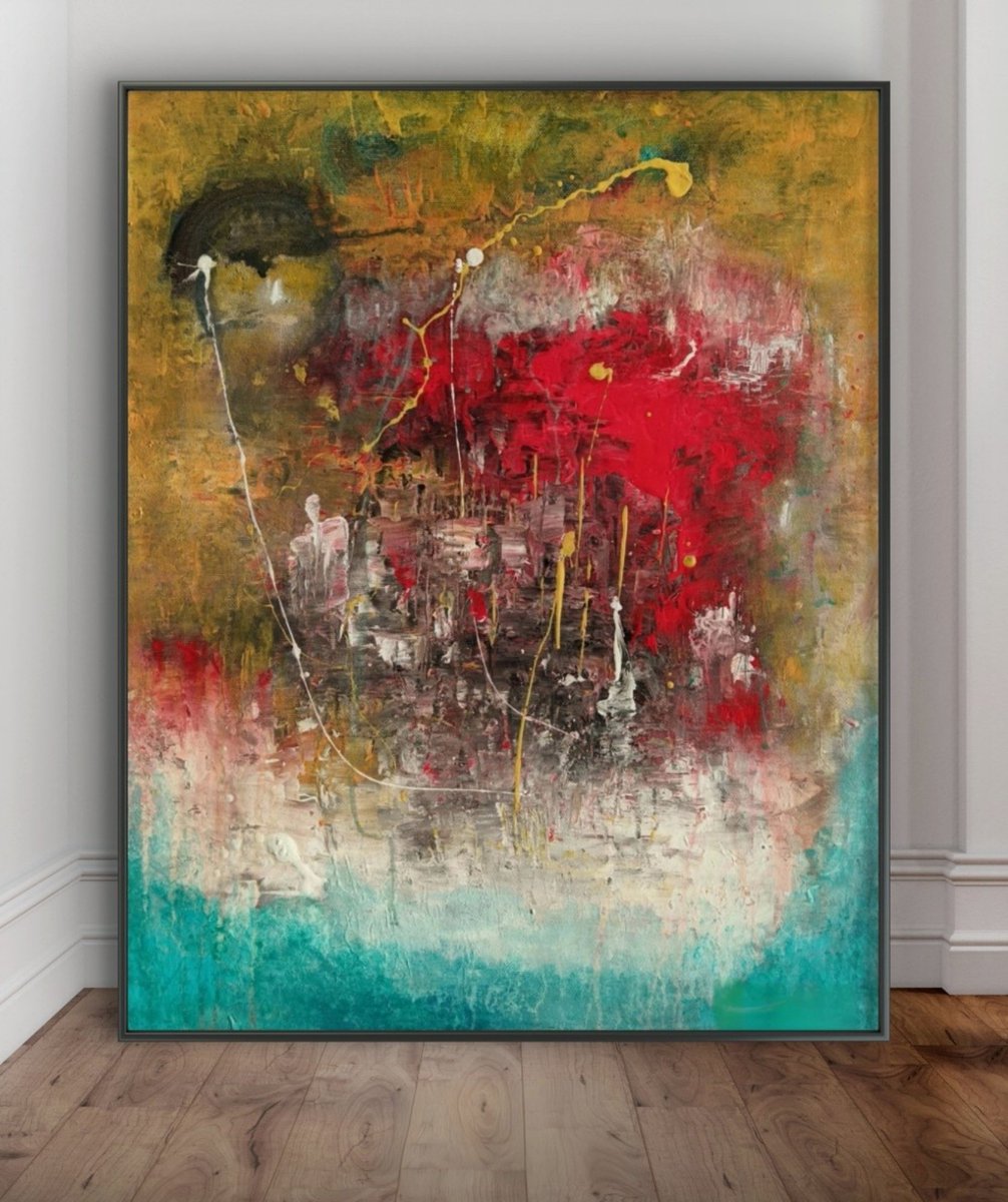 (Celestial Symphony).                                 acrylic on canvas .                         Metaphorically cosmic harmony, a higher order or the music of the spheres, where every part of the universe contributes to a divine melody.