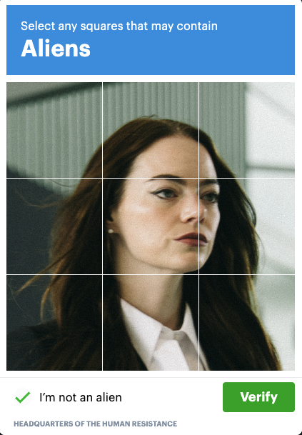 Letterboxd'ın Bugonia'ya yorum yaptıktan sonra çıkardığı captchaya bakın.