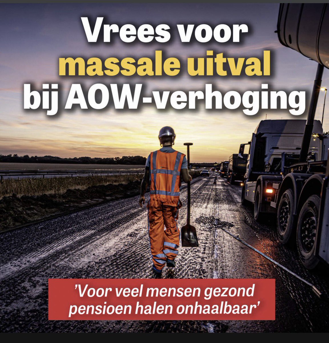 Asocialer wordt het niet.
Miljardenbezuinigingen door Jetten cs op de AOW (2.7 mrd structureel) - terwijl mensen hun pensioen nu al vaak niet halen - maar ook op de WW, WIA en Zorg. Maar wel miljarden voor asielzoekers en meer geld naar Afrika. 

Vlg week een #motievanwantrouwen!