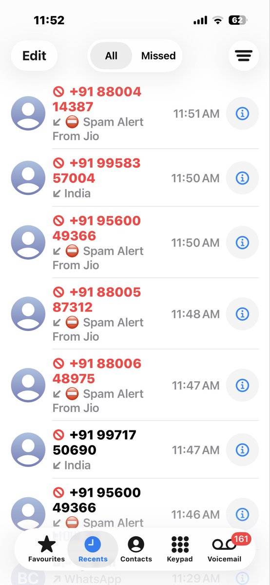 VrundaTM's tweet photo. I am getting harassment calls from these numbers - there’s a lady talking in a lowly manner. 
1st she mispronounced my name completely & then when I got pissed because I am in between work, she screamt literally this!- “Ae dheere baat kar samjhi na neto bata dungi kidhar se baat kar rahi hu” & since then, they are calling me non-stop