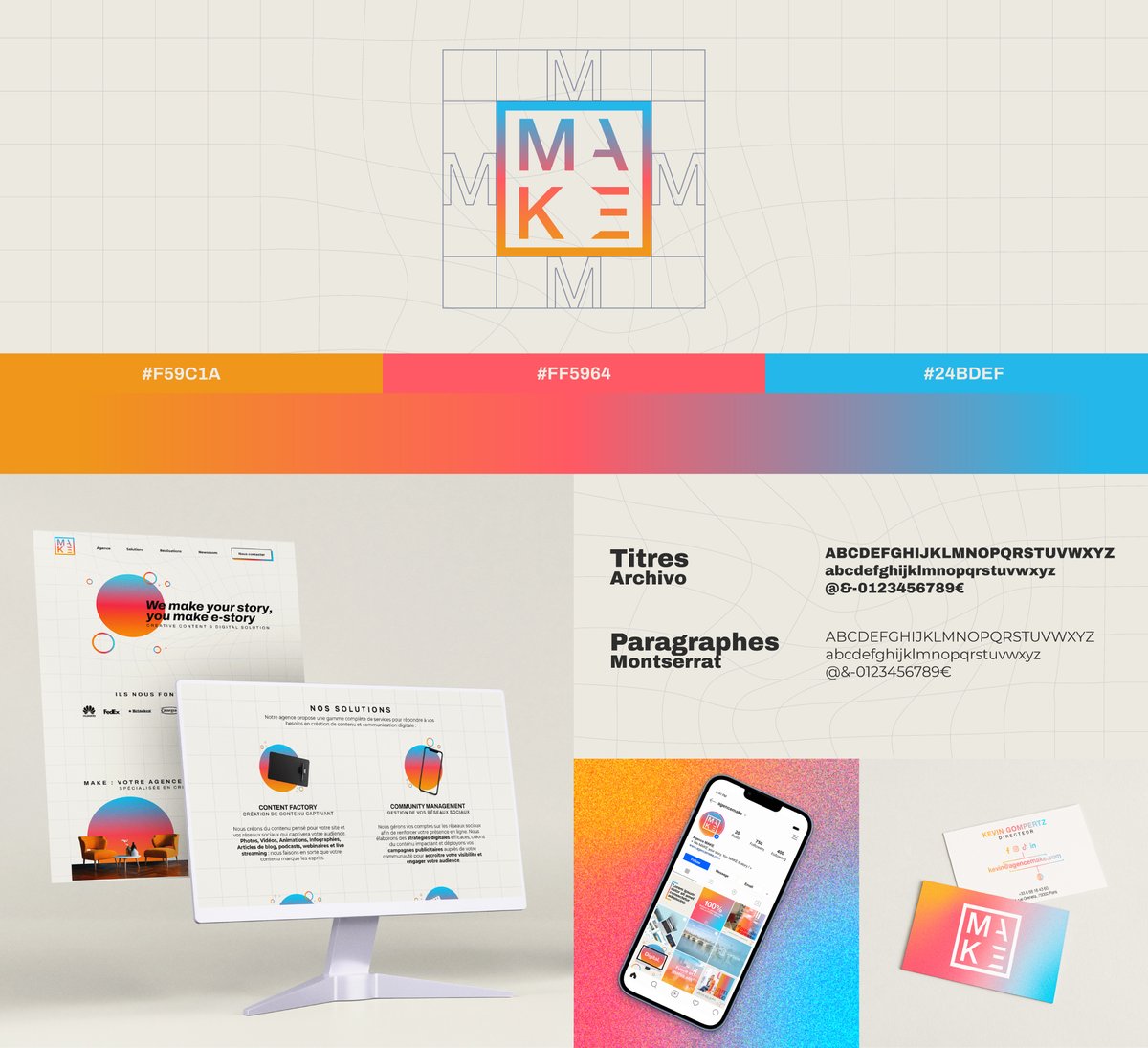 CreativLinkFR's tweet image. ✨ Nos freelances ont du talent !

L'un de nos freelances a repensé l'identité visuelle de l'agence #Make afin de renforcer sa singularité et d’harmoniser ses prises de parole sur l’ensemble de ses supports. ⤵️

#CreativLink #IdentitéVisuelle