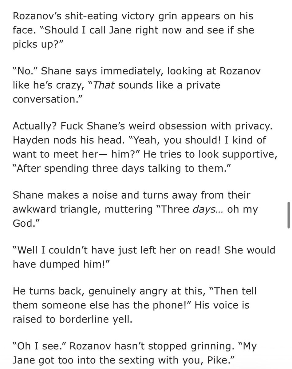 PLLLEAMSESES SHANE REALIZING HE ACCIDENTALLY HAS BEEN SEXTING HAYDEN THIS WHOLE TIME IM CRYINGNGGGG archiveofourown.org/works/77323121…