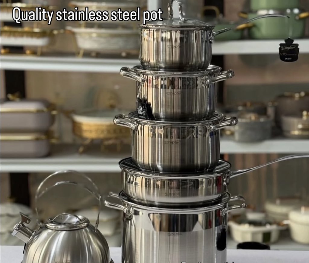 JenieCollection's tweet image. Quality stainless cookware🔥

E no dey burn food

🏷️115,000