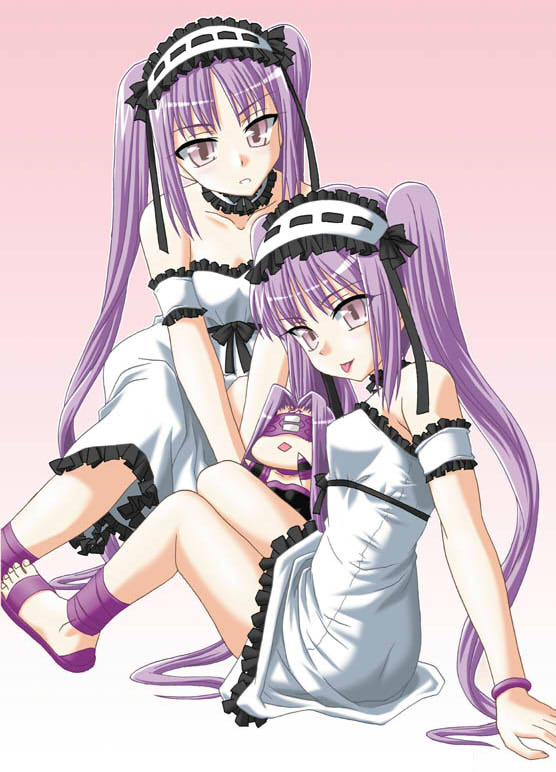 #女の子二人のイラストを貼る見た人もやる 