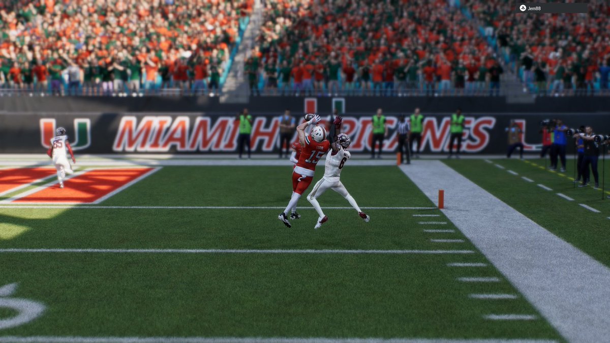miami_NECF's tweet photo. We fall 41-38 at home to Valhalla. While all eyes were on the blocked kick to end regulation, it was 3 straight interceptions that sunk us. CBs Vai Luani and Juan Wayne had pick 6s and WR Colby Maddox caught a 69 yard bomb to give us life late in the 4th. 

#NECFRecap https://t.co/FCZLMGaYl9