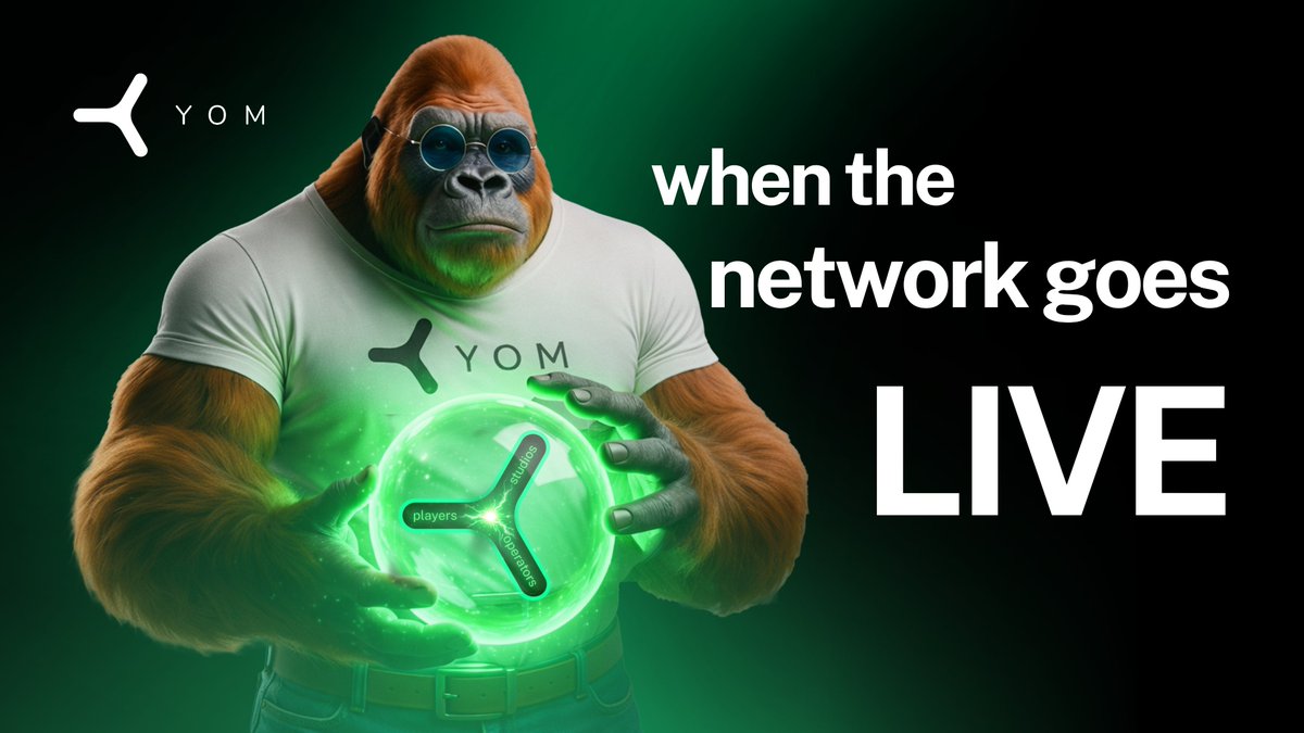 YOM_Official's tweet image. When the network goes live, it becomes fully usable.

The YOM token coordinates players, studios, and node operators, making the system function as one.

• Games run across a distributed network
• Participation scales globally
• Studios deploy. Nodes serve. Players access.…