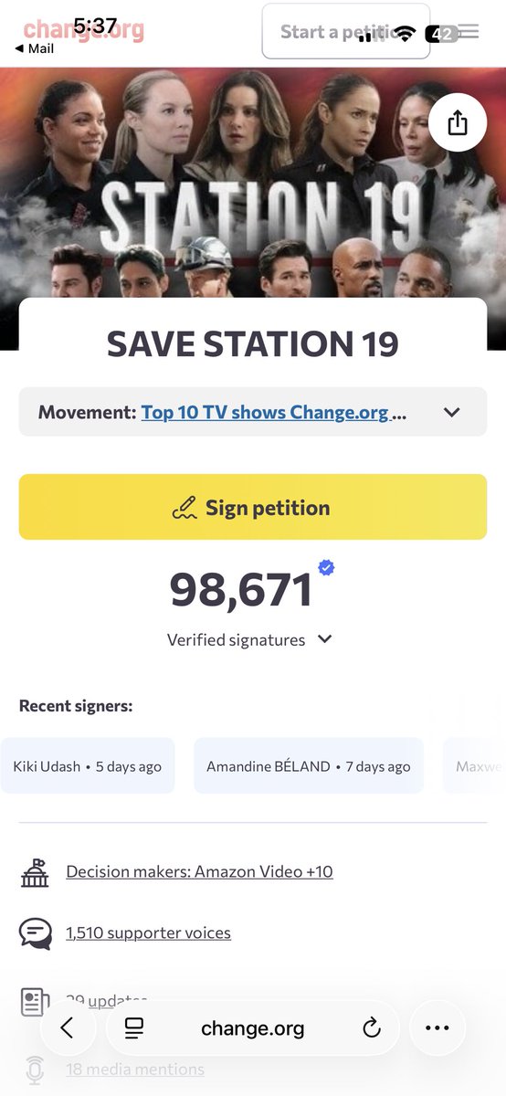Still growing 
#Station19 
#SaveStation19