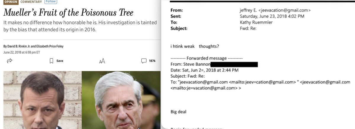 Bannon consulted Epstein on Russiagate

Epstein consulted Ruemmler 

Ruemmler was Obama's lawyer/fixer 

Bannon and Ruemmler should be subpoenaed and answer questions about all of this