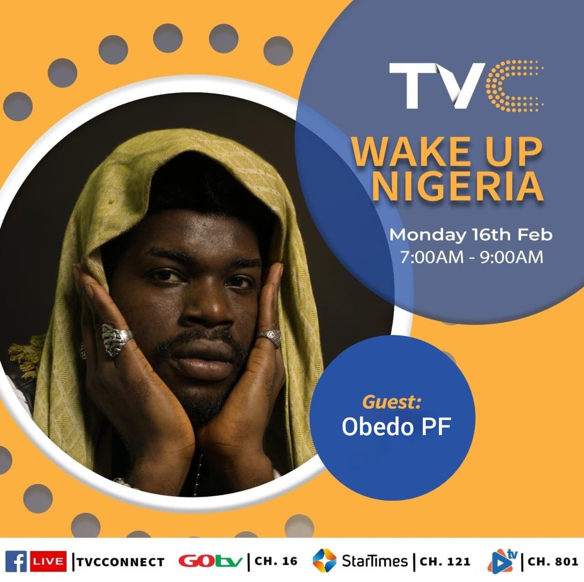 Wake up Nigeria <a href="/Obedopf_/">Obedo PF</a> <a href="/TVCconnect/">TVC Entertainment</a>