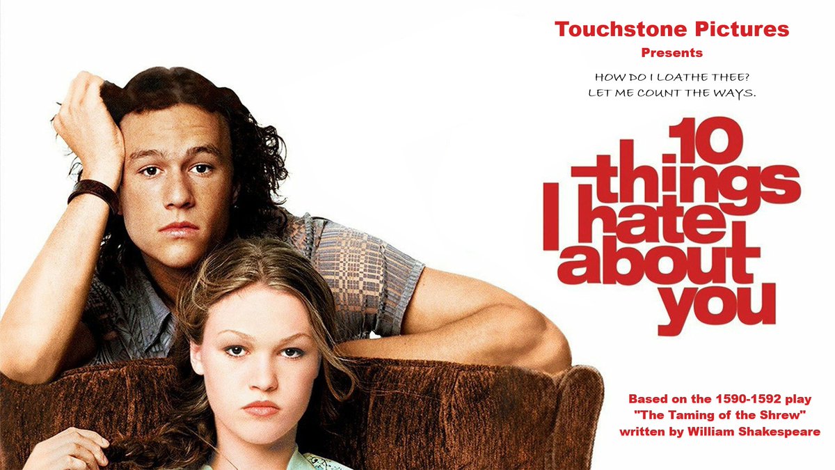zell1819's tweet photo. Watching #10ThingsIHateAboutYou (@OutofTouchstone). #10ThingsIHateAboutYouMovie #WilliamShakespeare #TouchstonePictures @DisneyStudios @Disney 

Watching along with @HTHardman and #JenHardman from #HoldenAndJenHardman 

Watching on @Hulu. Originally released on 31 MAR 1999 https://t.co/25bRhQf27b