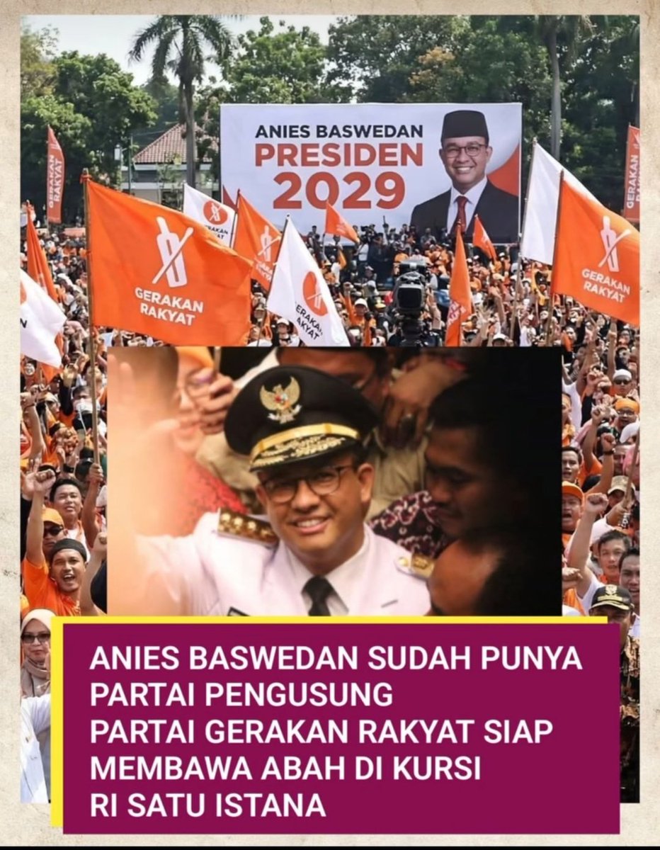 InsyaAllah
Biidznillah... <a href="/aniesbaswedan/">Anies Rasyid Baswedan</a> 2029
For Presiden 👌
